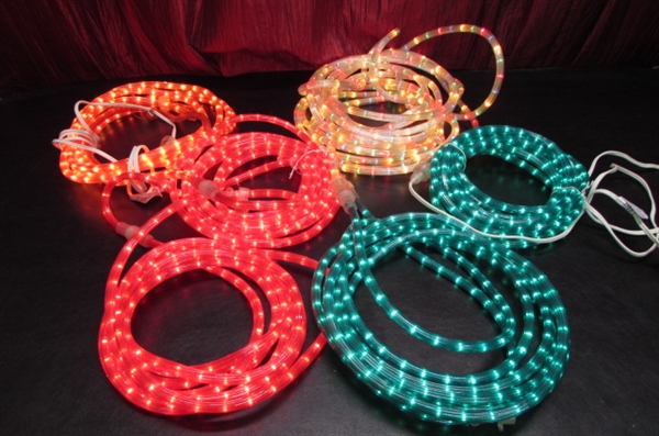 LIGHTED CANDY CANES, ROPE LIGHTS AND MORE