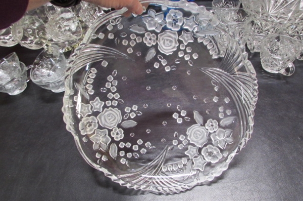 GLASS PUNCH BOWLS AND PLATTERS