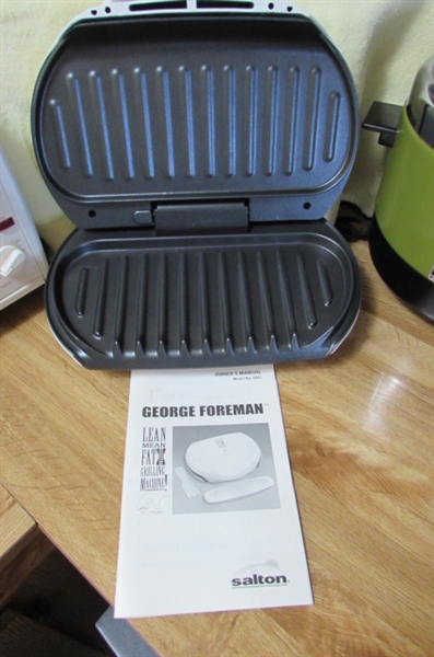 MAGIC CHEF TOASTER OVEN, GEORGE FOREMAN GRILL & COOKER/FRYER