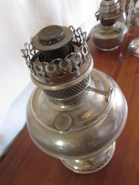 2 ALADDIN LAMPS & 1 UNMARKED LAMP