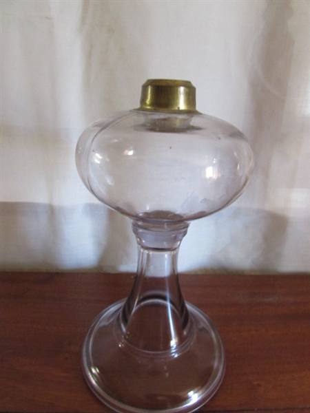 GLASS OIL LAMP BASES