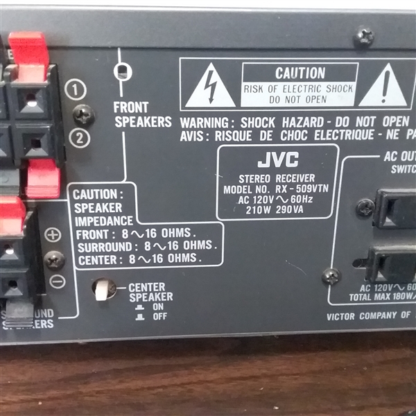 JVC DIGITAL SURROUND SYSTEM RECEIVER