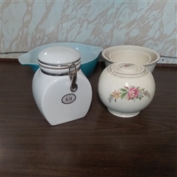 MIXING/ SERVING BOWLS, COOKIE JAR, AND CANISTER