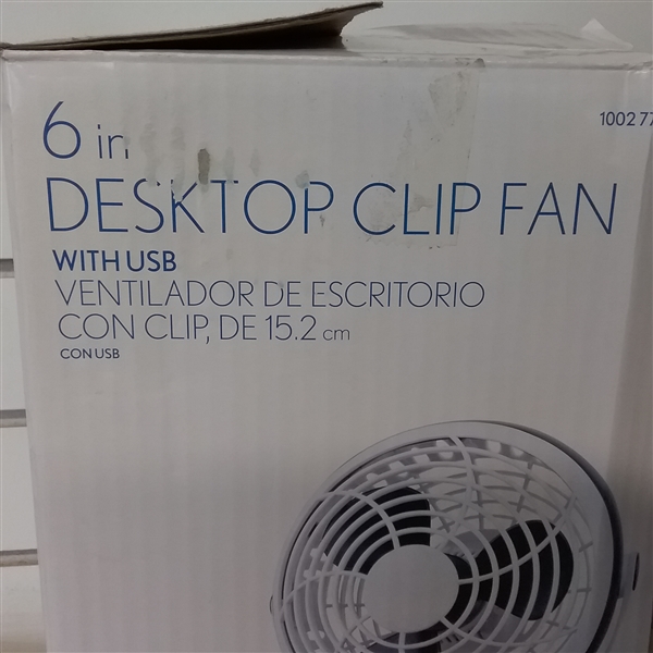 TILT 6 DESKTOP/CLIP FAN W/USB