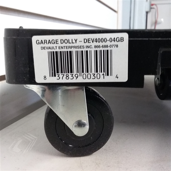 16 in. x 11 in. Multi-Purpose Black Garage Dolly