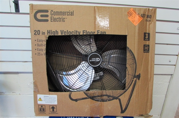 COMMERCIAL ELECTRIC 20 in. 3 Speed Floor Fan