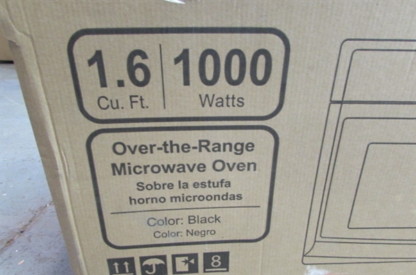 MAGIC CHEF 1.6 cu. ft. Over the Range Microwave in Black