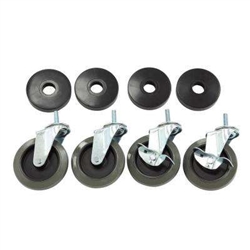 HDX 4" SWIVEL CASTERS WITH BUMPERS