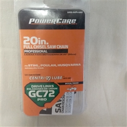 POWERCARE 20" FULL CHISEL SAW CHAIN