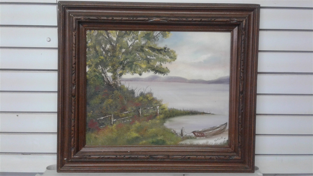 FRAMED ORIGINAL OIL PAINTING ON CANVAS