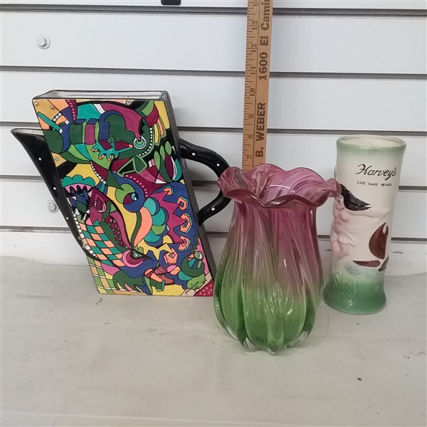 VASES AND TALL CUP