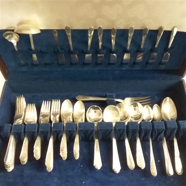 SILVER PLATED AND STAINLESS  FLATWARE 