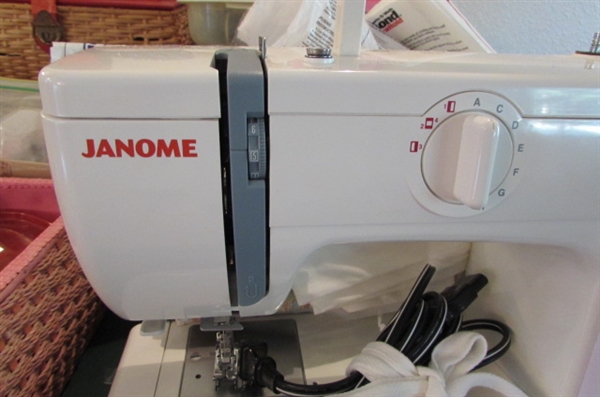 Lot Detail - JANOME 415 SEWING MACHINE & ACCESSORIES