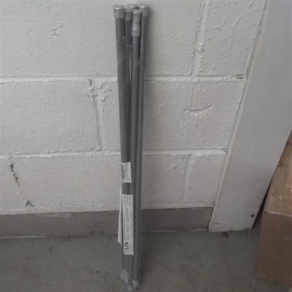6 PIECE SPRING TENSION RODS 28- 48