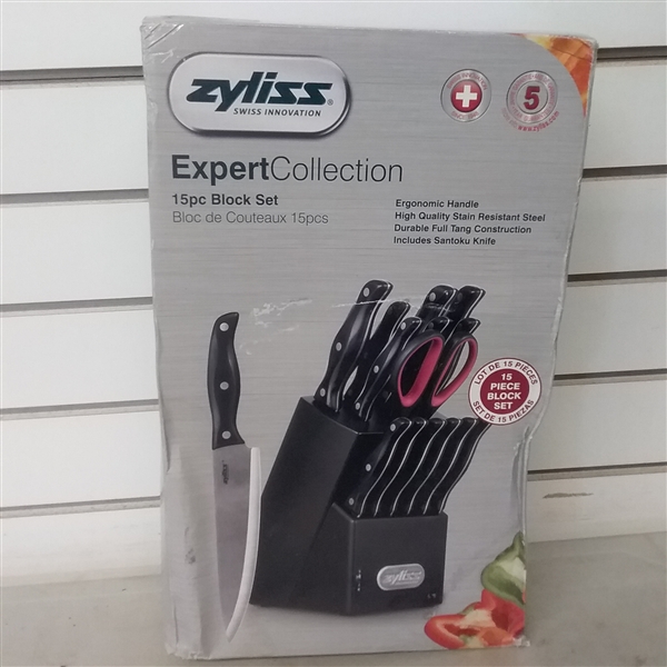 ZYLISS EXPERT COLLECTION 15 PIECE  KNIFE BLOCK SET