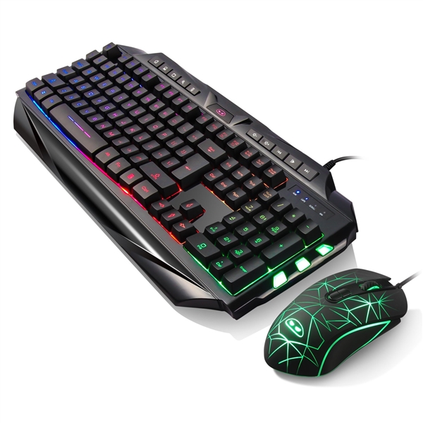 MAGEGEE GAMING KEYBOARD AND MOUSE COMBO BACKLIGHT 7 COLOR GK710