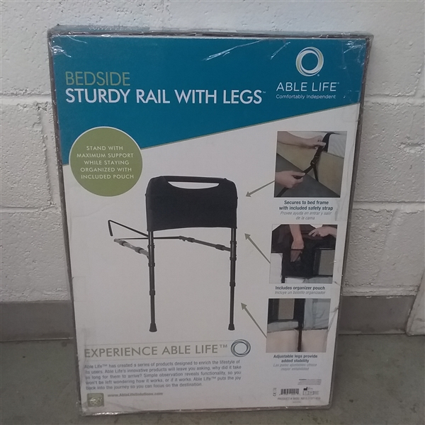 BEDSIDE STURDY RAIL WITH LEGS