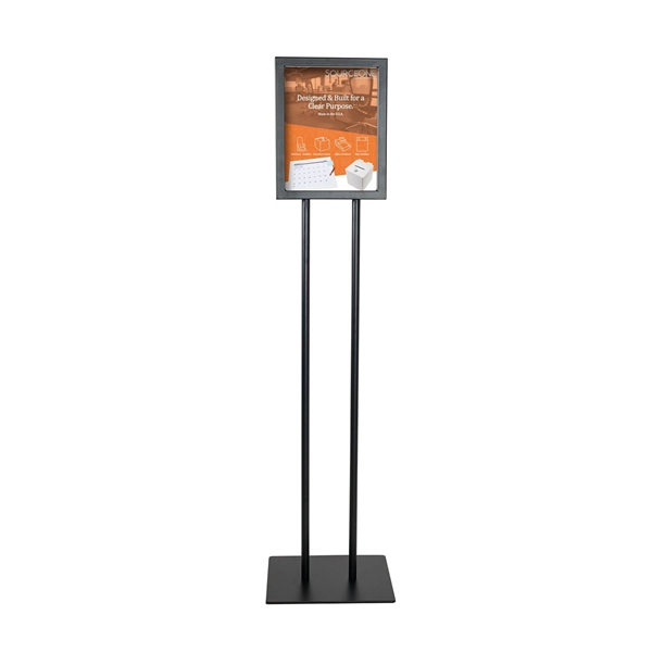 SOURCE ONE DELIXE 8 1/2 X 11 FLOOR STANDING METAL SIGN WEIGHTED BOTTOM 48 TALL