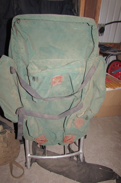 BACKPACK,COT, AND MORE GOODIES