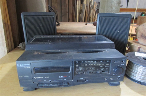 EMERSON AM/FM CASSETTE STEREO AND MORE