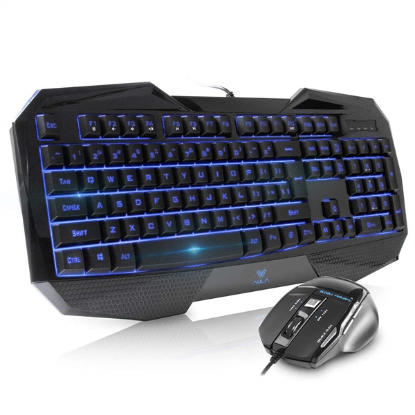 AULA GAMING KEYBOARD, MOUSE & MOUSE PAD COMBO