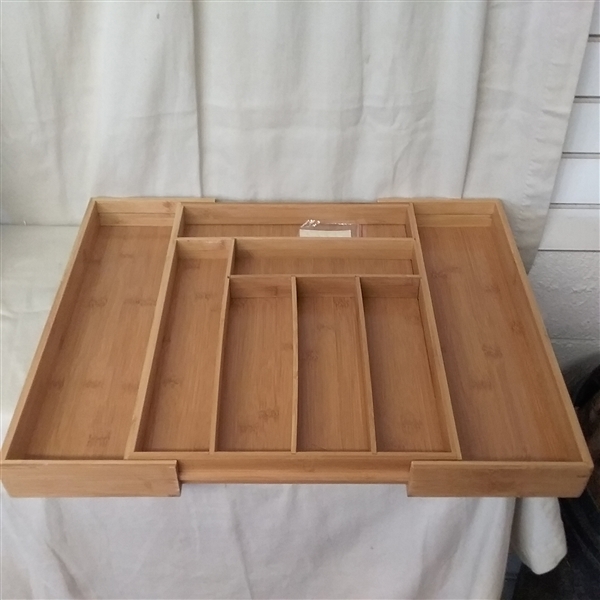 BAMBOO EXPANDABLE DRAWER ORGANIZERS