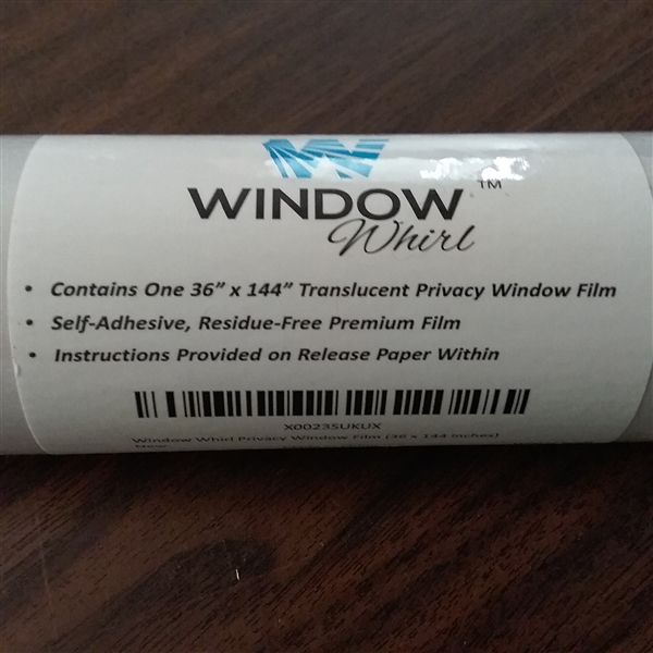 WINDOW WHIRL PRIVACY  WINDOW FILM