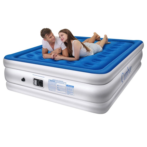 CUMBOR QUEEN 18 AIR MATTRESS WITH BUILT IN PUMP AND STORAGE BAG
