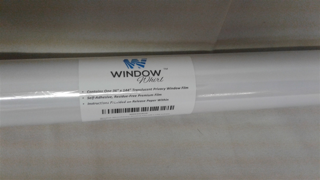 WINDOW WHIRL PRIVACY  WINDOW FILM 36 X 144 