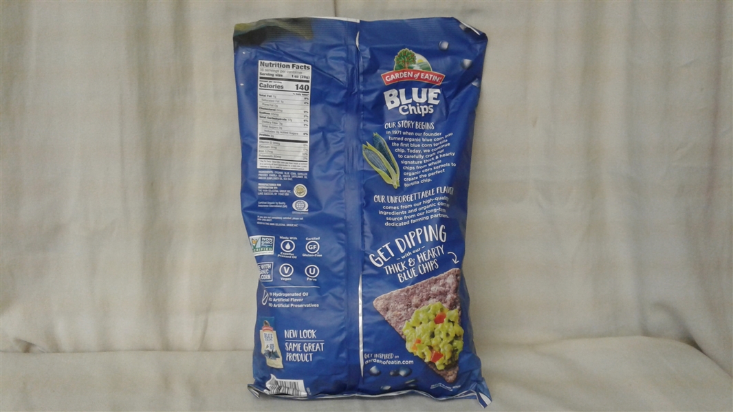 GARDEN OF EATIN' BLUE CHIPS 11- 1 LB BAGS BEST BY SEPT 6 2019