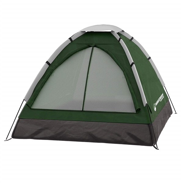 WAKEMAN 2 PERSON DOME TENT GREEN/YELLOW