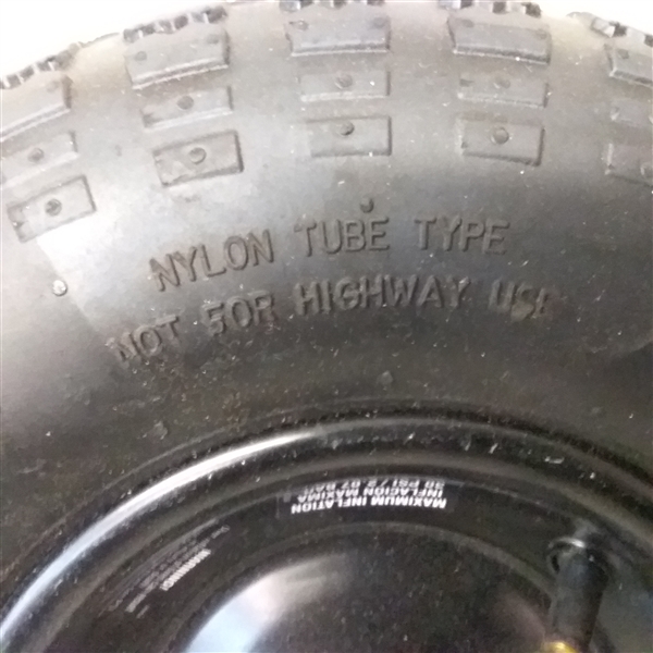 PAIR OF 4.00-6 TIRES FOR WHEEL BARROW OR DOLLY