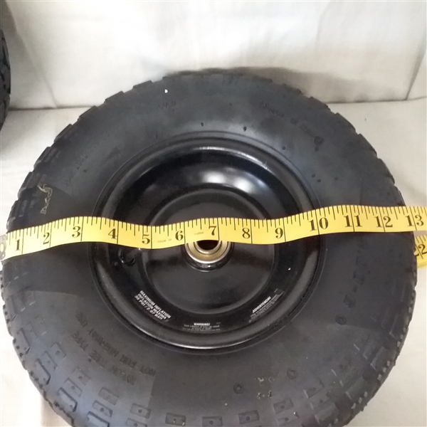 PAIR OF 4.00-6 TIRES FOR WHEEL BARROW OR DOLLY