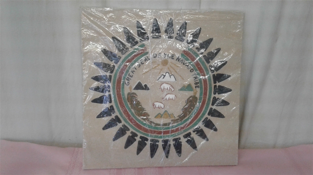 GREAT SEAL OF THE NAVAJO TRIBE SAND PAINTING