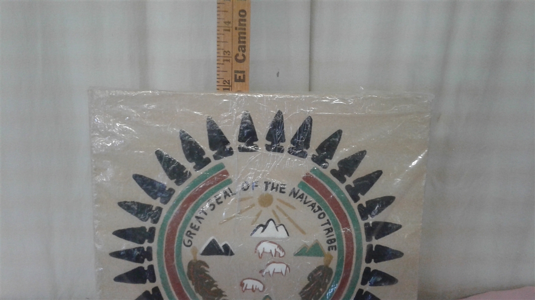 GREAT SEAL OF THE NAVAJO TRIBE SAND PAINTING