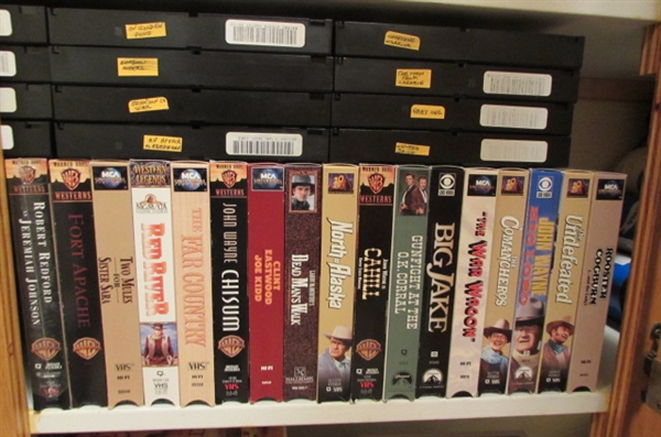 OVER 80 VHS MOVIES & DOCUMENTARIES