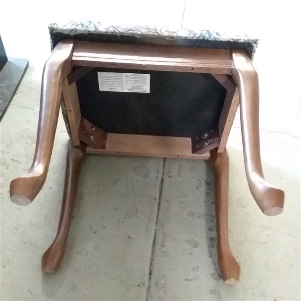 SMALL UPHOLSTERED STOOL