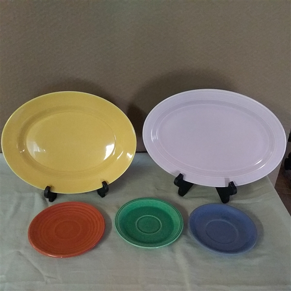 VINTAGE FIESTAWARE PLATES  & OTHER DISHES