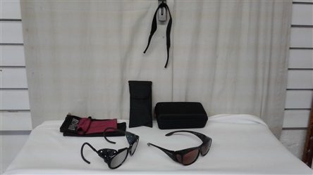 2 PAIRS OF SUNGLASSES AND ACCESSORIES