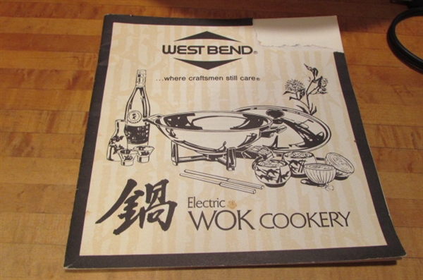 WEST BEND ELECTRIC WOK & MICROWAVE RICE COOKER