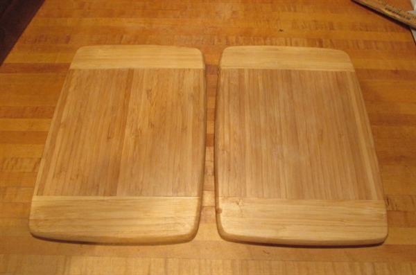 WOOD, GLASS & SILICONE CUTTING BOARDS