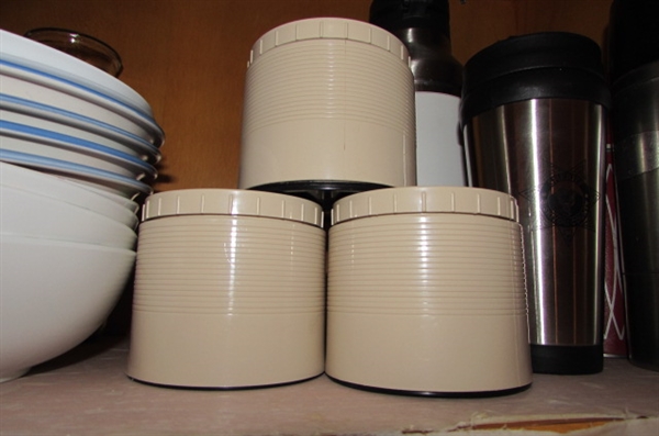 DRINKING GLASSES, COFFEE CUPS, INSULATED MUGS, DRINK CANISTERS & MORE