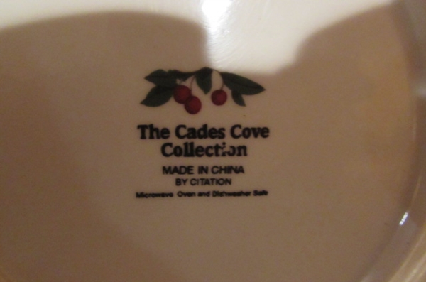 CADES COVE COLLECTION DINNER PLATES, SALAD/DESSERT PLATES & BOWLS