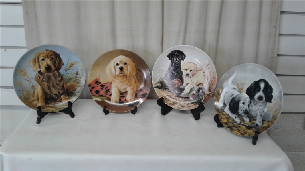 VINTAKE NUMBERED COLLECTIBLE DOG PLATES 