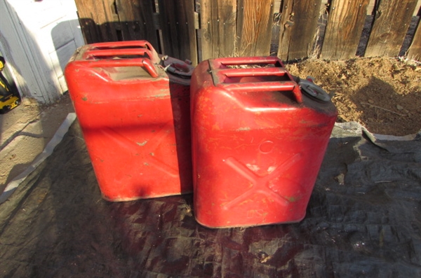 2 5-GALLON JERRY CANS *LOCATED AT ESTATE*