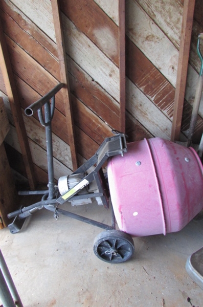 ELECTRIC CEMENT MIXER *LOCATED AT ESTATE*