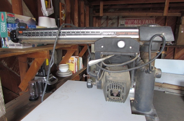 CRAFTSMAN 10 RADIAL ARM SAW WITH STAND *LOCATED AT ESTATE*