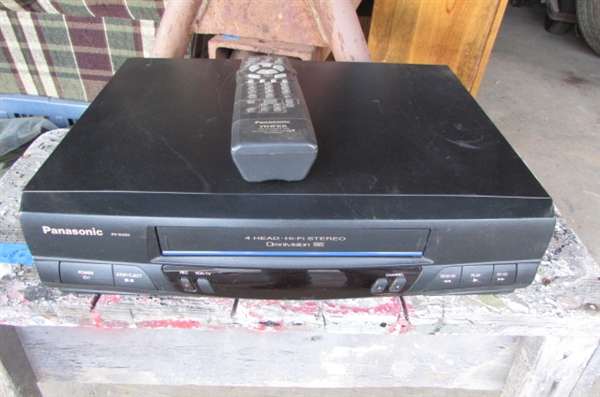 PANASONIC 4-HEAD VCR WITH REMOTE *LOCATED AT ESTATE*