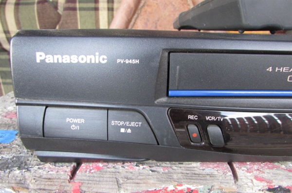 PANASONIC 4-HEAD VCR WITH REMOTE *LOCATED AT ESTATE*