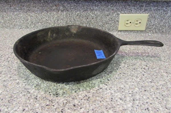 2 - 10 CAST IRON FRYING PANS
